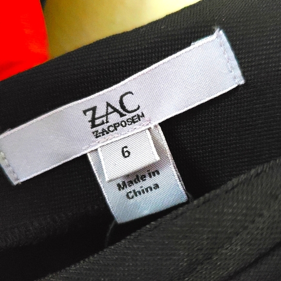 Zac Posen Black Sleeveless Dress NWT Size 6 - Picture 5 of 10